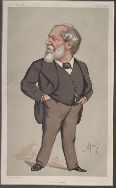 Robert Browning, Vanity Fair, 1875-11-20 by Carlo Pellegrini