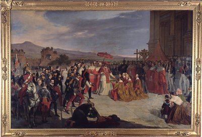 The reconsecration of the Lateran Basilica in Rome by Pope Pius IX by Carlo de Paris