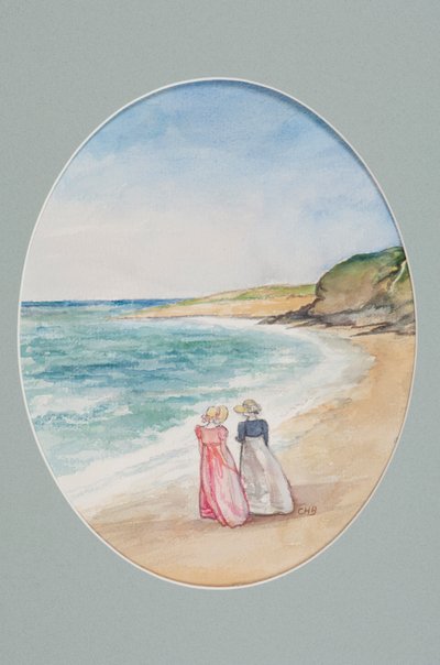 Anne & Henrietta Stroll Down to the Sea, 2006 by Caroline Hervey Bathurst