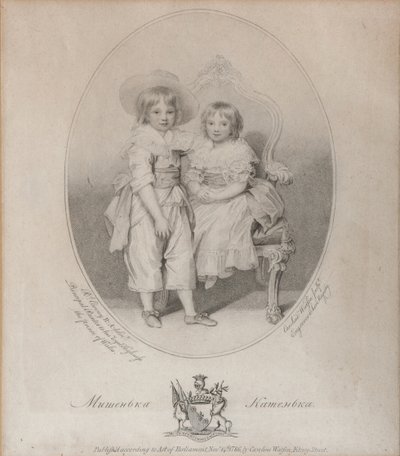 Portrait of Count Mikhail Semyonovich Vorontsov and Countess Ekaterina Semyonovna Vorontsova by Caroline Watson