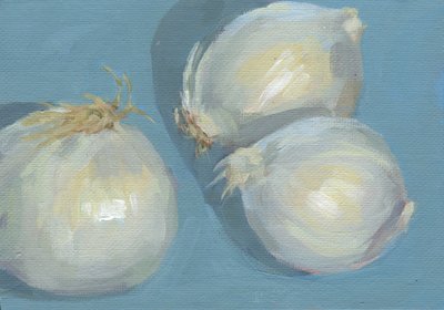 Fresh Garlic Still Life by Carrie Arnold