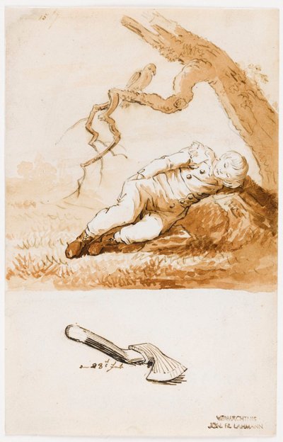 Sleeping Boy by Caspar David Friedrich
