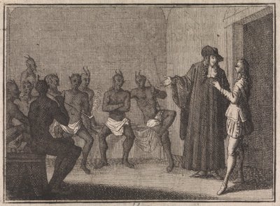 Advocaat Takes His Servant to a Room with Devils by Caspar Luyken