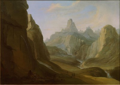 The Gemmi Pass with Daube and Daubenhorn by Caspar Wolf