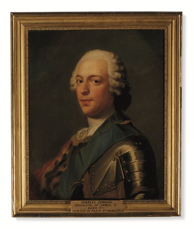 Prince Charles Edward Stuart, in Armor, with Blue Sash of the Order of the Garter by Catherine (attr. to) Read