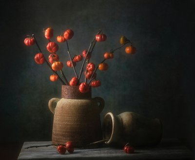 Autumn Gourds Still Life by Catherine Wang