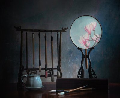 Chinese Magnolia Still Life by Catherine Wang