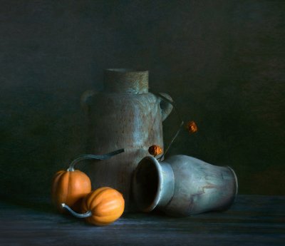 Moody Rustic Pumpkins by Catherine Wang