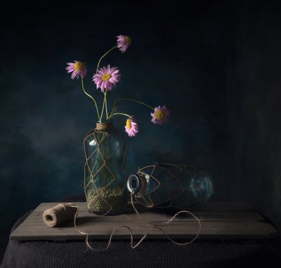 Rustic Daisy Still Life by Catherine Wang