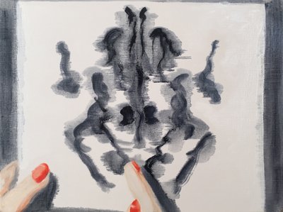 Rorschach Drawing, 2017 by Cathy Lomax