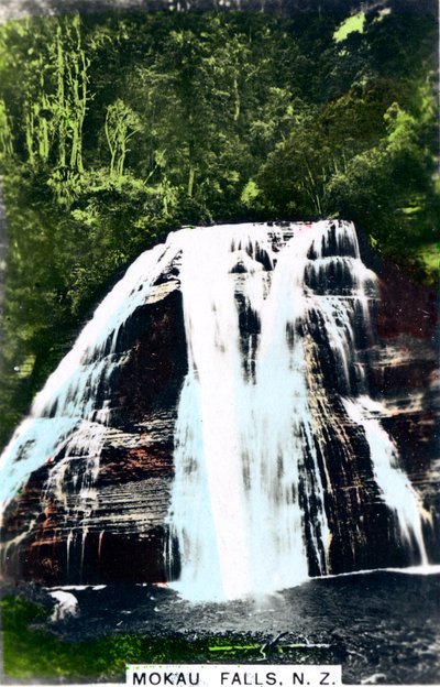 Mokau Falls, North Island, New Zealand by Cavenders Ltd