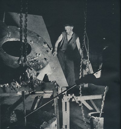 Worker in an Aircraft Factory Preparation of Alloy by Cecil Beaton