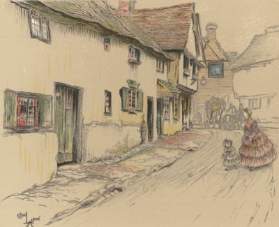 The George Inn, Dorchester by Cecil Charles Windsor Aldin