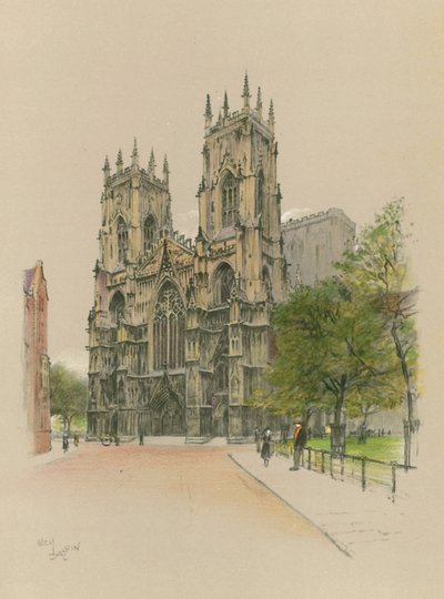 York Minster by Cecil Charles Windsor Aldin