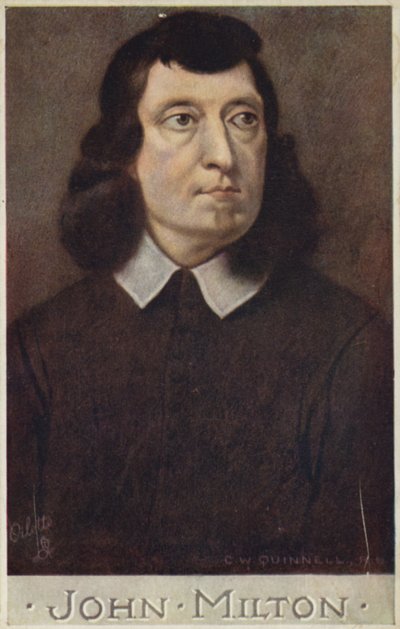 John Milton (1608-1674), English poet by Cecil Watson Quinnell