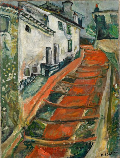 Red Steps in Cagnes by Chaim Soutine