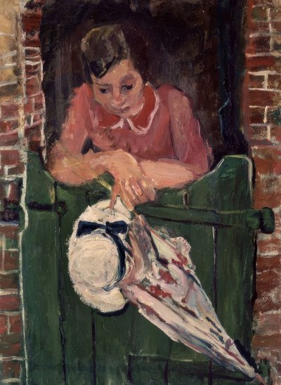 Woman with a Parasol – 20th Century – French Expressionism by Chaim Soutine