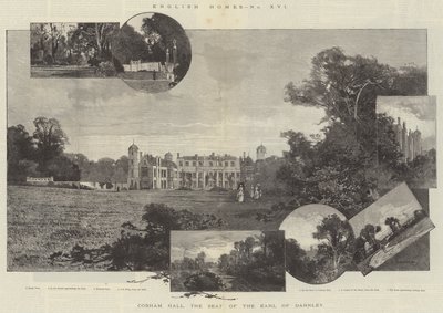 Cobham Hall, the Seat of the Earl of Darnley by Charles Auguste Loye