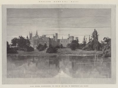 English Homes, Alton Towers, Staffordshire, the Seat of the Earl of Shrewsbury and Talbot by Charles Auguste Loye