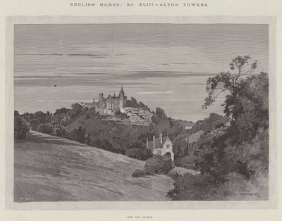 English Homes, Alton Towers, the Old Castle by Charles Auguste Loye