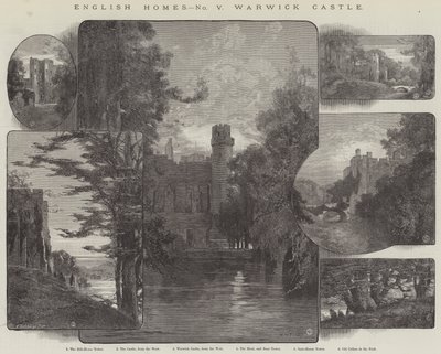 English Homes, Warwick Castle by Charles Auguste Loye
