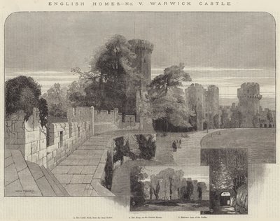 English Homes, Warwick Castle by Charles Auguste Loye