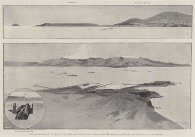 The Chinese Question, Wei-Hai-Wei, the Naval Port leased to Great Britain with the Island of Liu-Kung-Tau, at the Entrance to its Harbour by Charles Auguste Loye