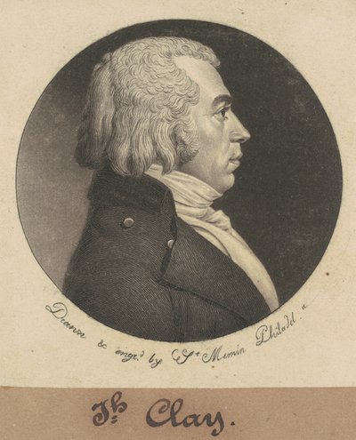 Joseph Clay by Charles B. J. Févret de Saint Mémin