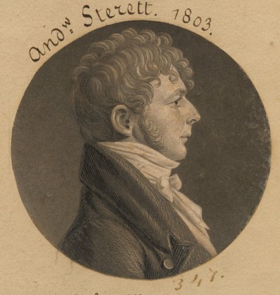 Andrew Sterett by Charles Balthazar Julien Févret de Saint-Mémin
