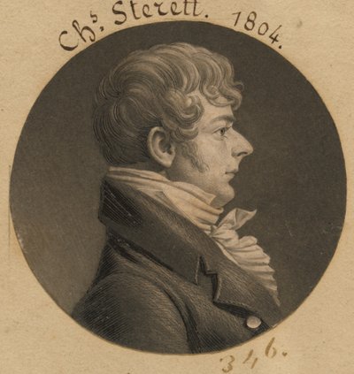 Charles Sterett by Charles Balthazar Julien Févret de Saint-Mémin