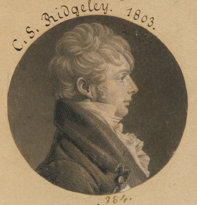 Charles Sterett Ridgely by Charles Balthazar Julien Févret de Saint-Mémin