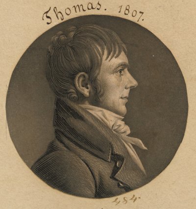 David Thomas by Charles Balthazar Julien Févret de Saint-Mémin