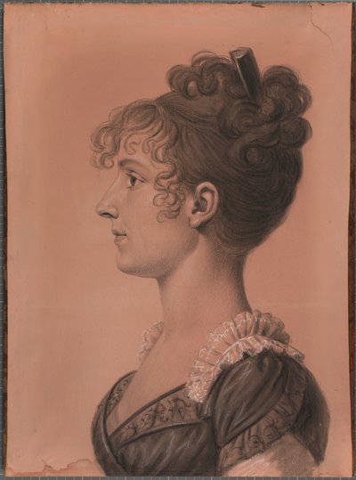 Elizabeth Wirt by Charles Balthazar Julien Févret de Saint-Mémin