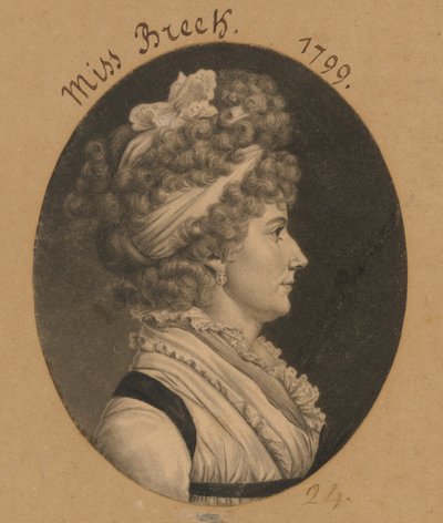 Hannah Breck by Charles Balthazar Julien Févret de Saint-Mémin