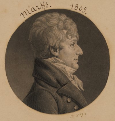 Hyman Marks by Charles Balthazar Julien Févret de Saint-Mémin