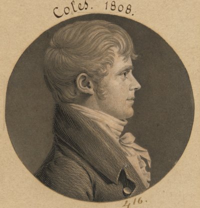 Isaac A. Coles by Charles Balthazar Julien Févret de Saint-Mémin