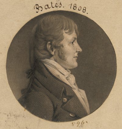 James Woodson Bates by Charles Balthazar Julien Févret de Saint-Mémin