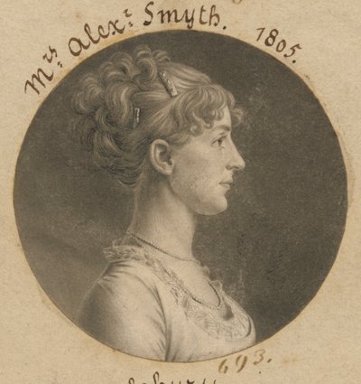 Jane Barr Stuart Newton by Charles Balthazar Julien Févret de Saint-Mémin