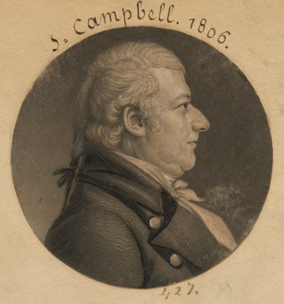 John Campbell by Charles Balthazar Julien Févret de Saint-Mémin