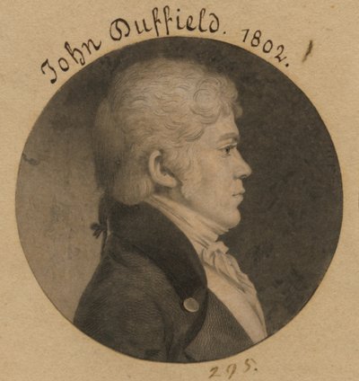John Duffield by Charles Balthazar Julien Févret de Saint-Mémin
