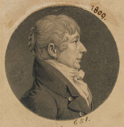 John Moncreif by Charles Balthazar Julien Févret de Saint-Mémin