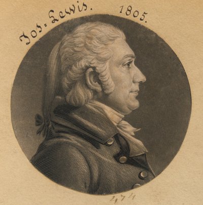 Joseph Lewis, Jr. by Charles Balthazar Julien Févret de Saint-Mémin