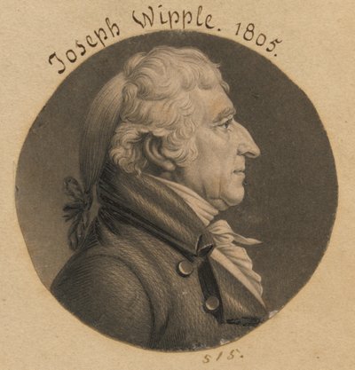 Joseph Whipple by Charles Balthazar Julien Févret de Saint-Mémin