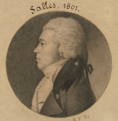 Lewis Salles by Charles Balthazar Julien Févret de Saint-Mémin