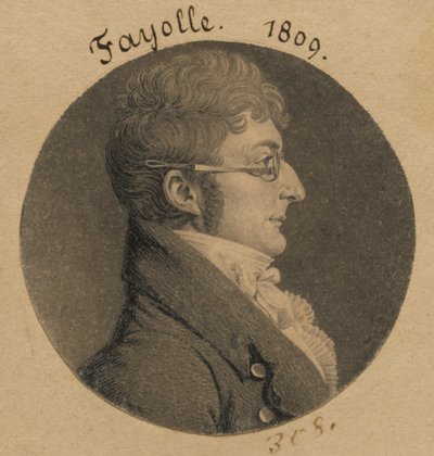 Peter Fayolle by Charles Balthazar Julien Févret de Saint-Mémin