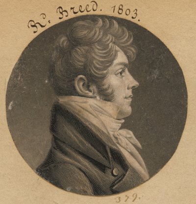 Richard Brent by Charles Balthazar Julien Févret de Saint-Mémin