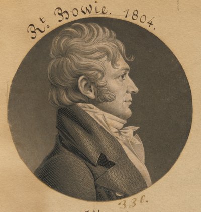 Robert Bowie by Charles Balthazar Julien Févret de Saint-Mémin