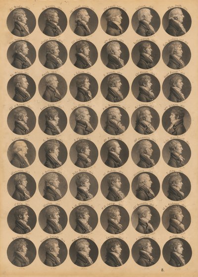 Saint-Mémin folio 8 by Charles Balthazar Julien Févret de Saint-Mémin