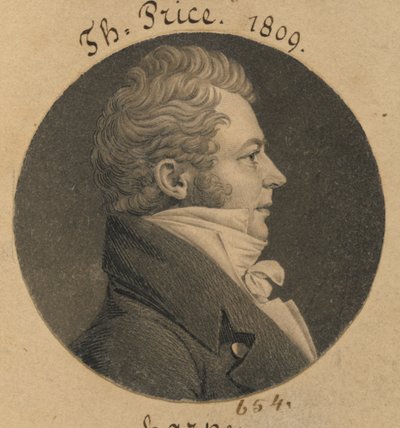 Thomas Price by Charles Balthazar Julien Févret de Saint-Mémin