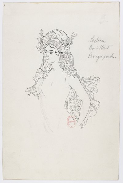 Holmès - The Black Mountain - Costume Designs by Charles Bianchini - 03(b). Ledieu, Bouillard, Reingspach, (Ladies